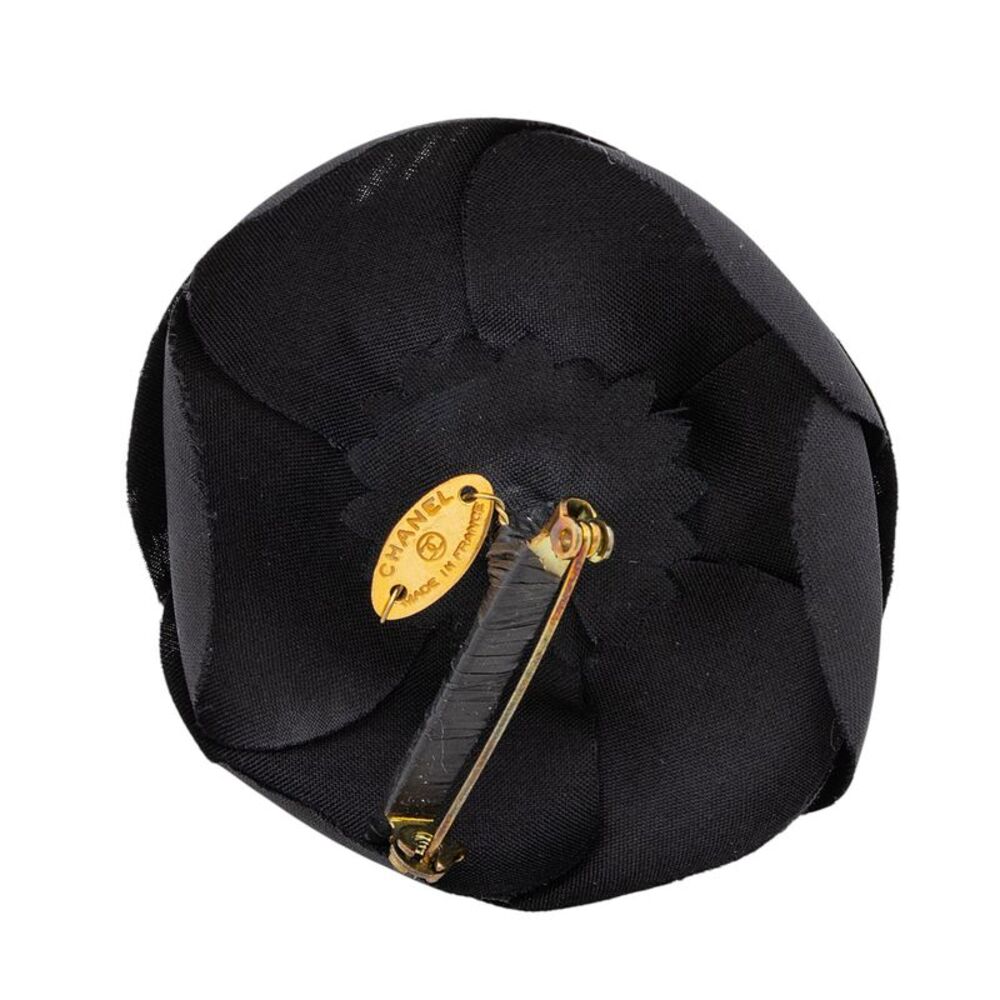 Chanel Vintage Silk Camellia Brooch - Picture 2 of 3